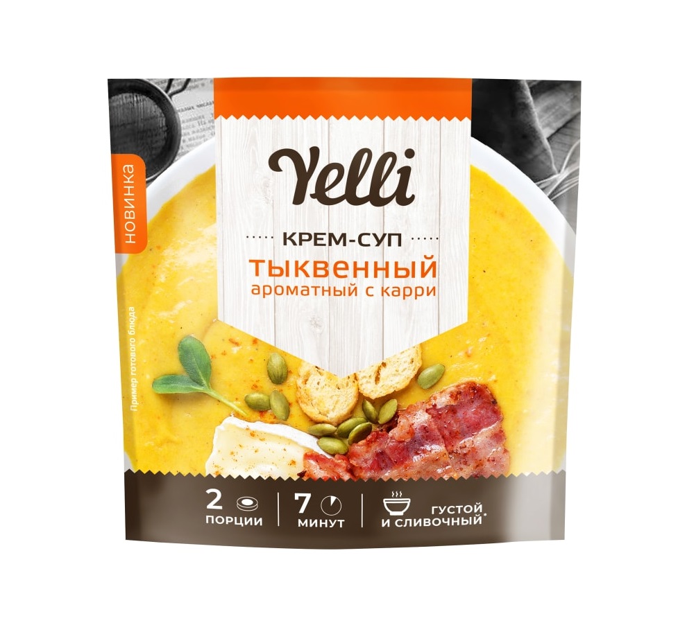 

Крем-суп Yelli тыквенный ароматный с карри 70 г