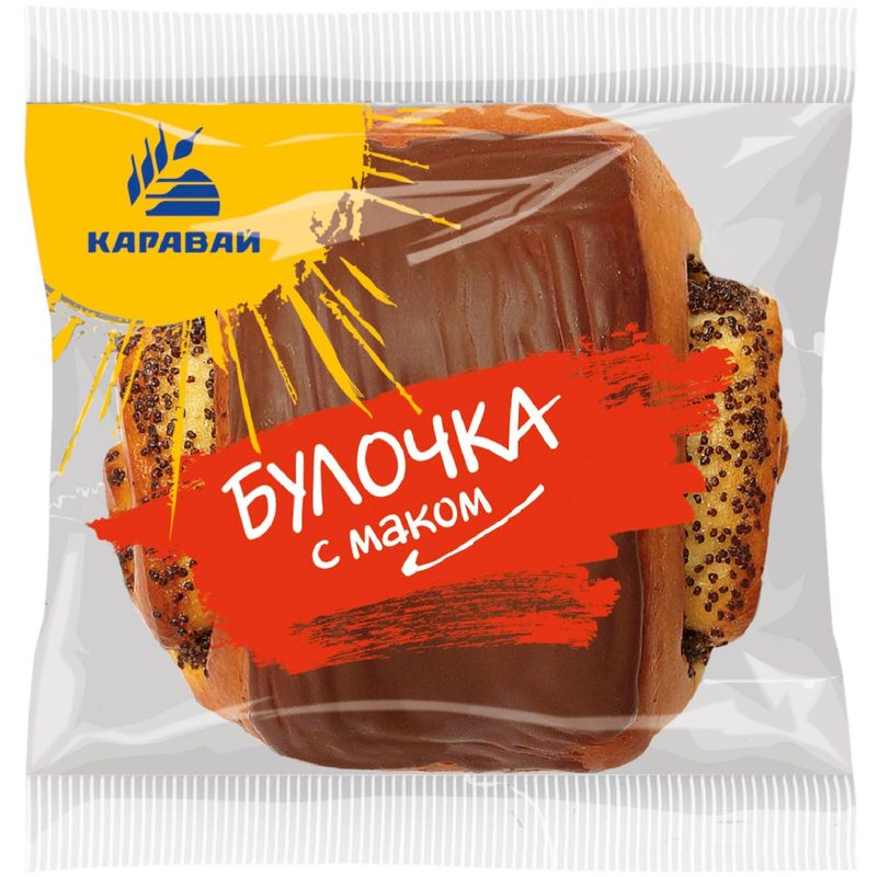 

Булочка Каравай с маком 85 г