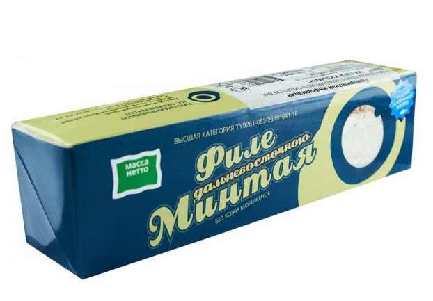 

Филе минтая дальневосточного Океанрыбфлот свежемороженое 600 г дизайн упаковки в ассортименте