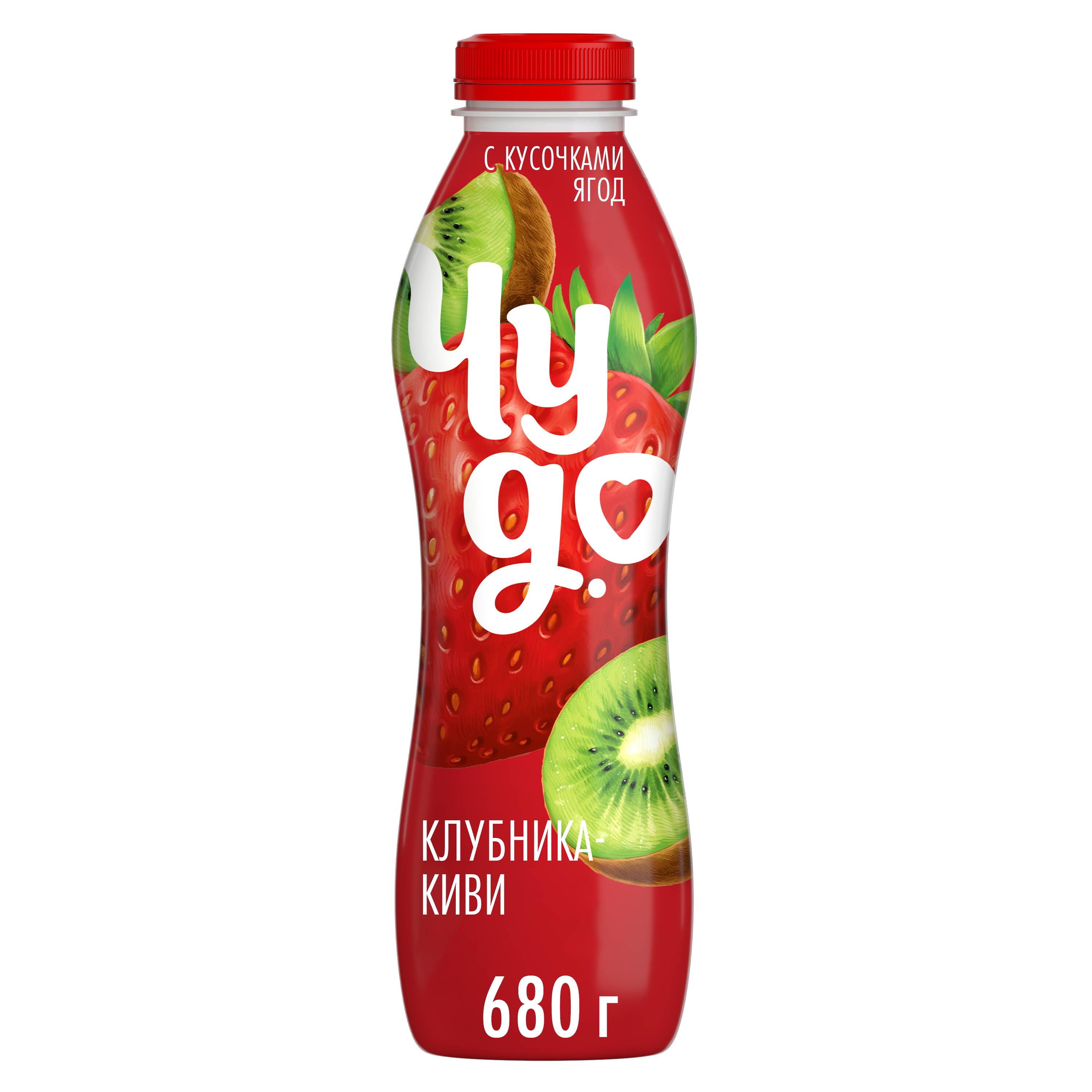 

Йогурт питьевой Чудо Клубника-Киви 1.9% 680 г