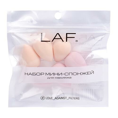 Набор мини спонжей для макияжа Laf 6 шт.