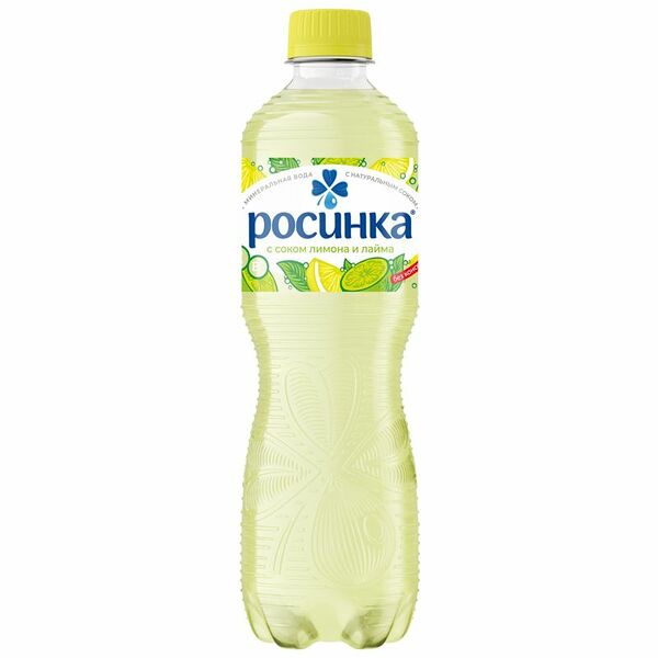 Вода газированная Липецкая Росинка с соком Лимона и Лайма 500 мл