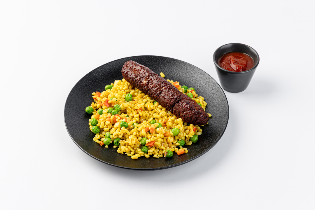 

Немясной люля-кебаб ВкусВилл с булгуром и томатным соусом 265 г