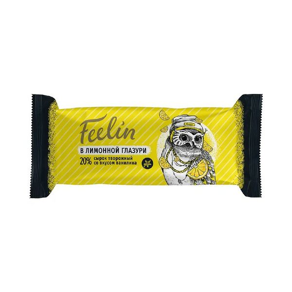 Сырок творож глаз Feelin с аром ван в цв глаз с аром лимона 20% 40г