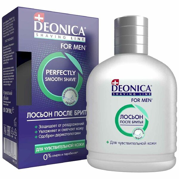 Лосьон после бритья Deonica For Men Для чувствительной кожи с охлаждающим эффектом 90 мл