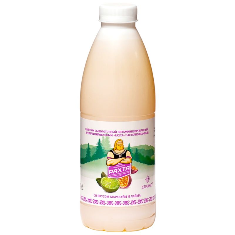 

Напиток сывороточный Славмо Рахта Маракуйя и лайм витаминизированный пастеризованный 880 мл