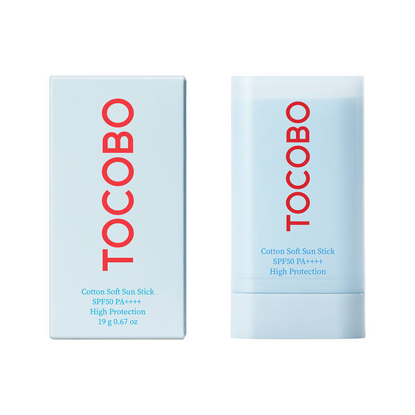 Солнцезащитный стик для лица Tocobo Cotton SPF50 с экстрактом хлопка 19 г