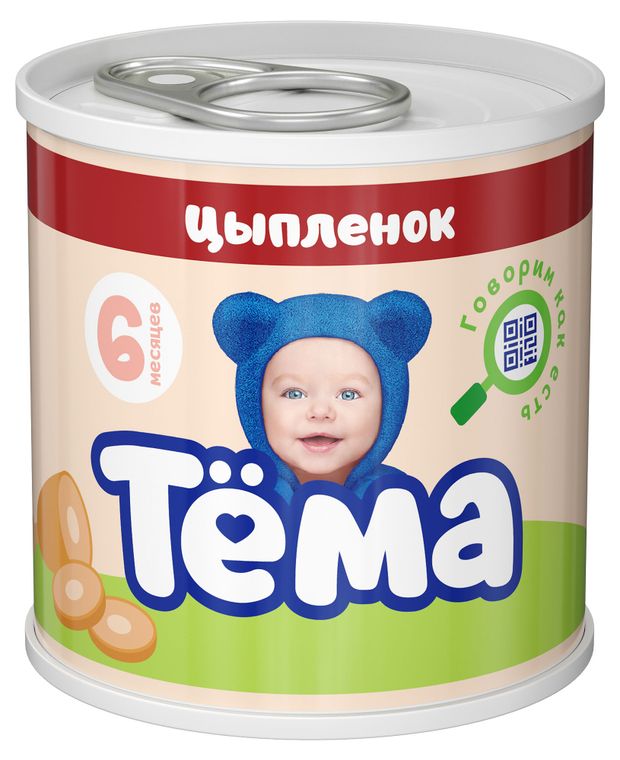 

Пюре мясное Тема цыпленок с 6 месяцев 90 г