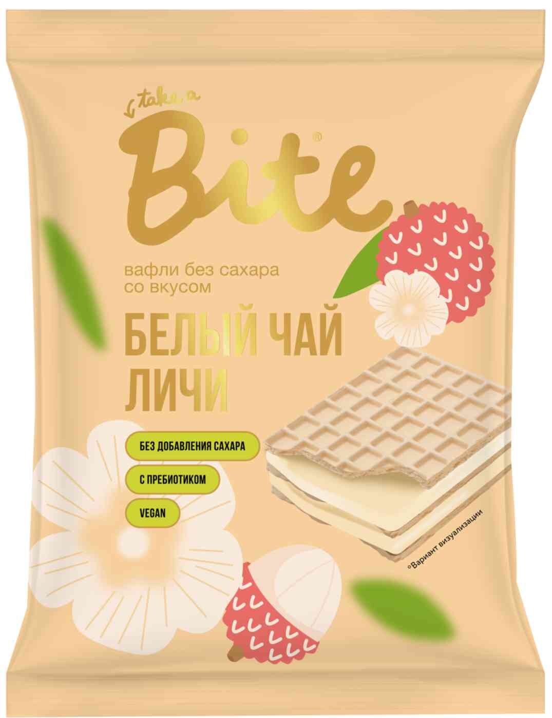 

Вафли Take a Bite Белый чай и Личи 30 г