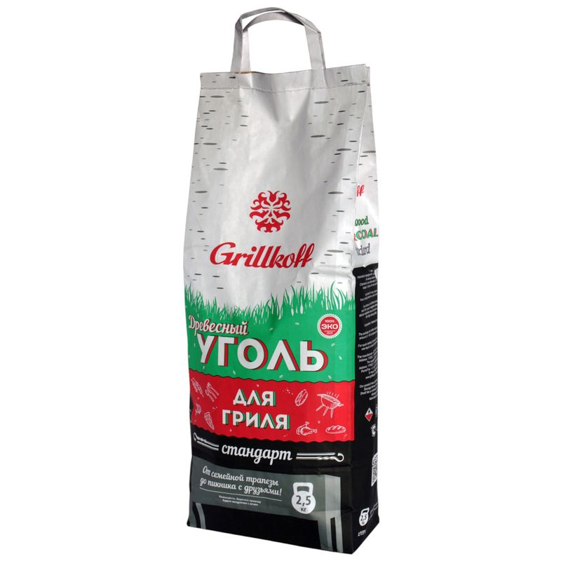 

Уголь Grillkoff древесный для гриля 2.5 кг