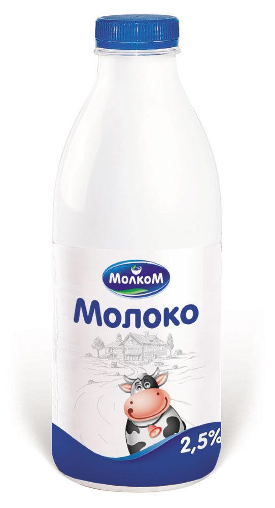 

Молоко МолкоМ пастеризованное, 2.5%, 950 мл