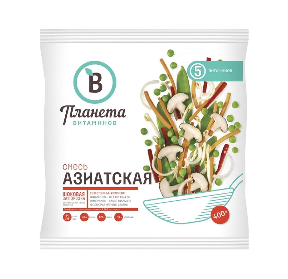 

Смесь овощная Азиатская Планета Витаминов 400 г