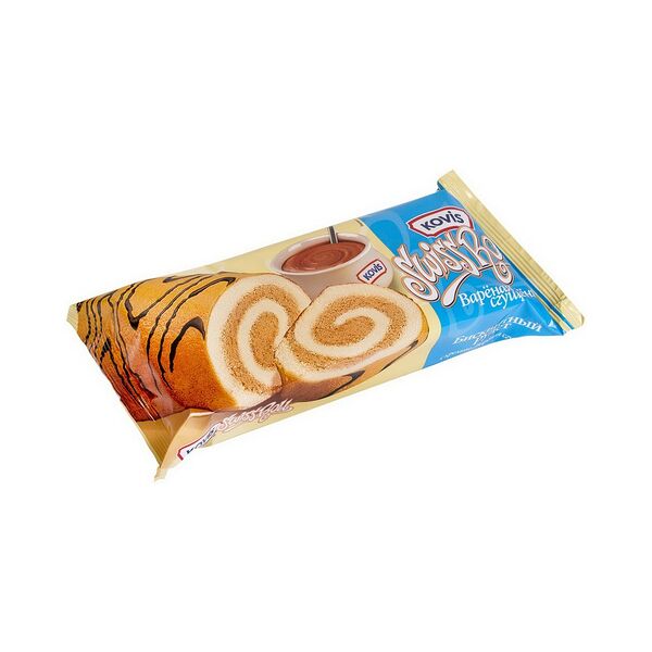 Рулет КОВИС вареная сгущенка глаз. вес 175г Kovis РОССИЯ