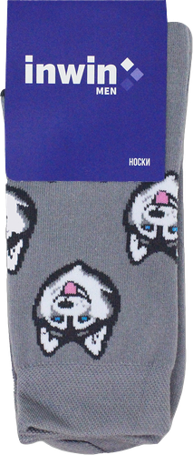 Носки мужские INWIN Хаски 1 пара серые р25,27,29