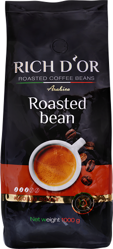 Кофе зерновой Rich D'or средняя обжарка натуральный 1 кг