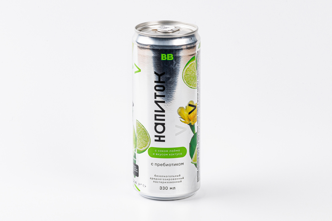 

Напиток ВкусВилл с соком лайма и кактусом с пребиотиком 330 мл