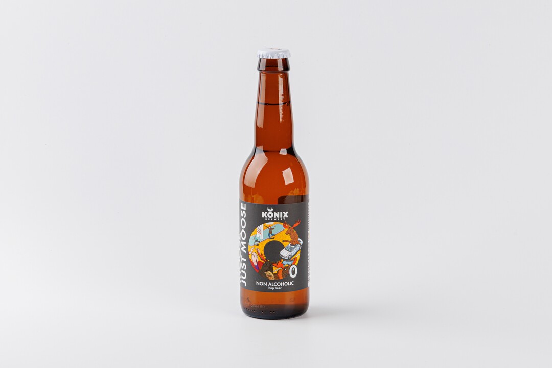 

Пиво Konix Brewery Moose, Just Moose безалкогольное светлое 330 мл