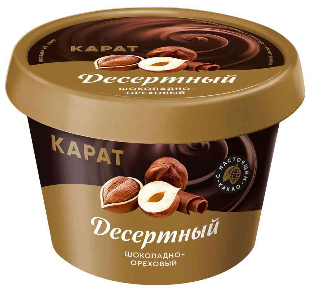 

Сыр плавленый Карат Шоколадно-ореховый 30% 230 г