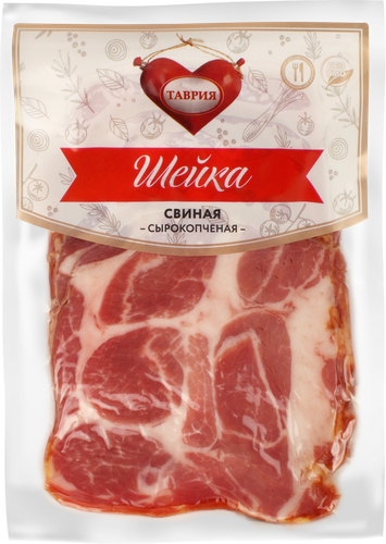 

Шейка свиная Таврия сырокопченая нарезка 140 г