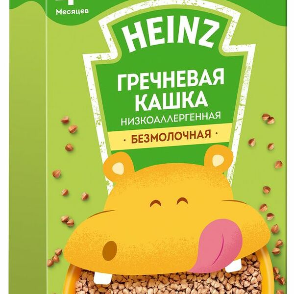 Каша гречневая безмолочная Heinz низкоаллергенная с 4 месяцев 180 г