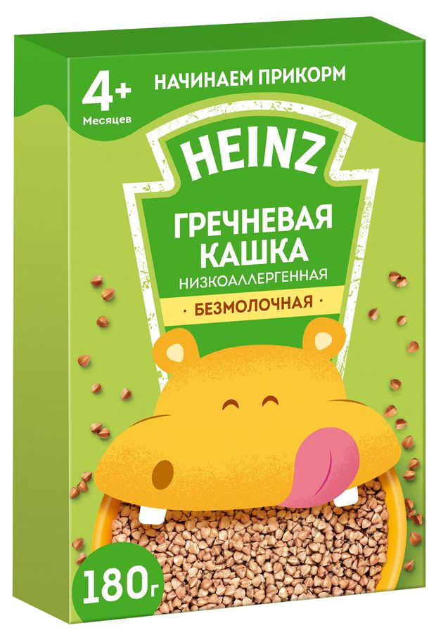 

Каша гречневая безмолочная Heinz низкоаллергенная с 4 месяцев 180 г
