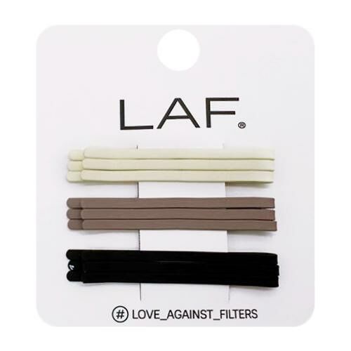 Набор невидимок для волос Laf Soft touch 9 шт