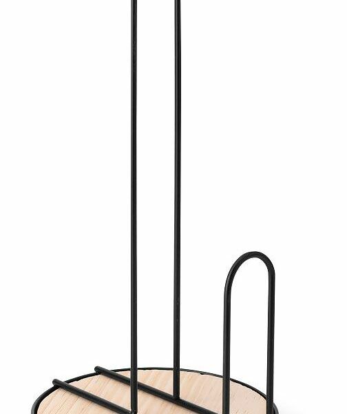 Подставка для бумажных полотенец Blackby, сталь/дерево, 16х34 см