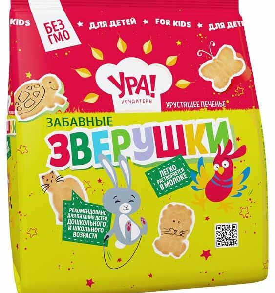 Печенье Ура! Кондитеры Забавные зверушки 250 г