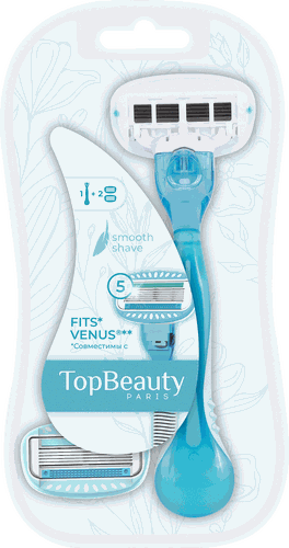 

Бритва женская TopBeauty Paris 2 сменные кассеты