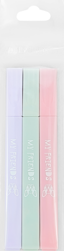 

Набор текстовыделителей, цвет розовый, салатовый, фиолетовый 3 шт