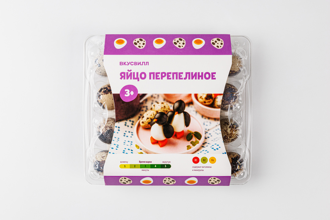 

Яйцо перепелиное ВкусВилл для детей от 3-х лет 200 г