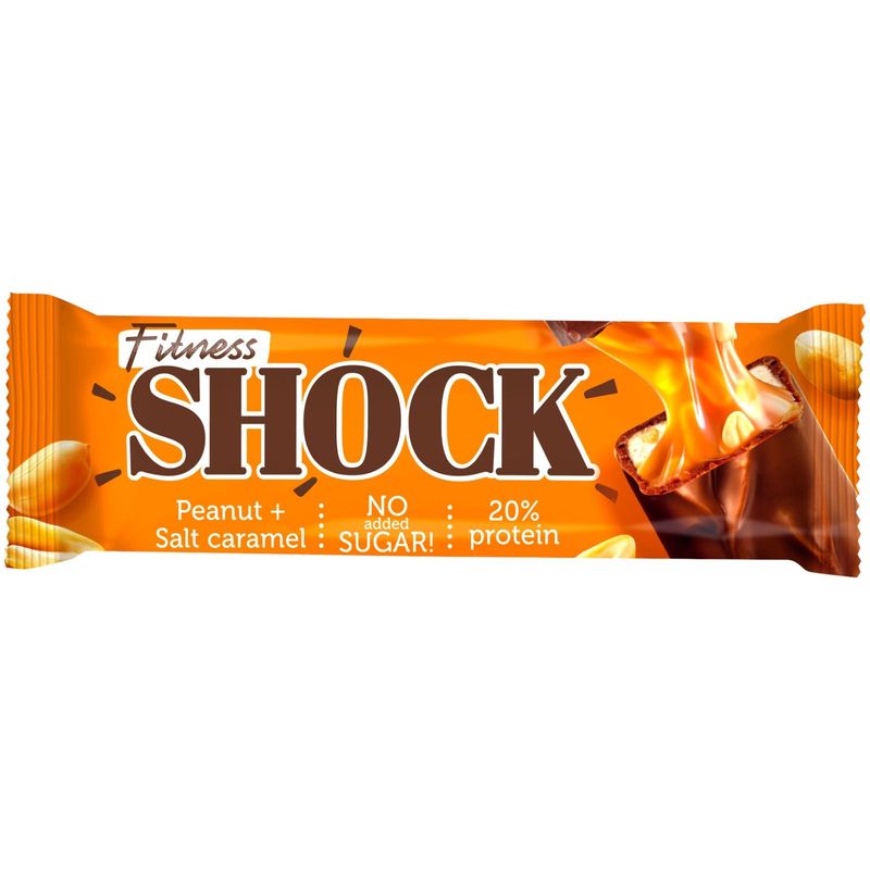 

Батончик глазированный Fitnes Shock соленая карамель 50 г