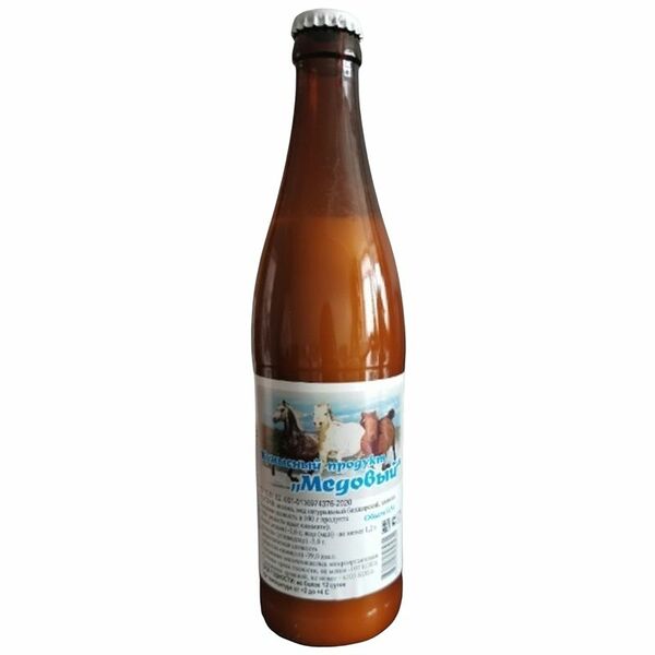 Кумыс из кобыльего молока и медовой закваски 2% 0.5 л