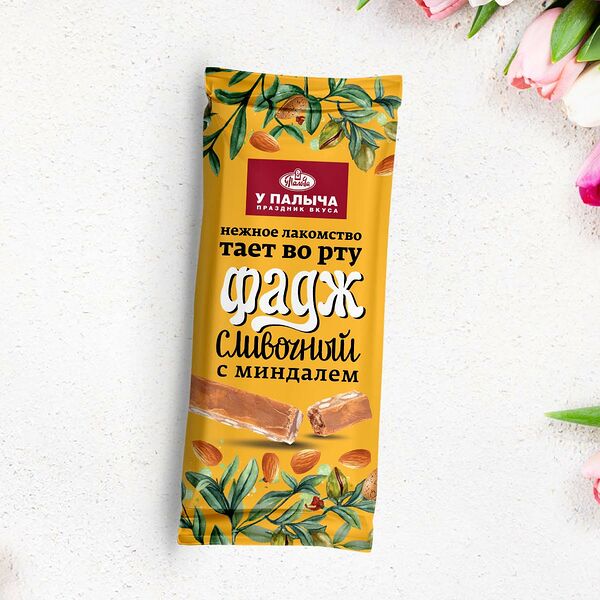 Фадж сливочный с миндалем 400 г