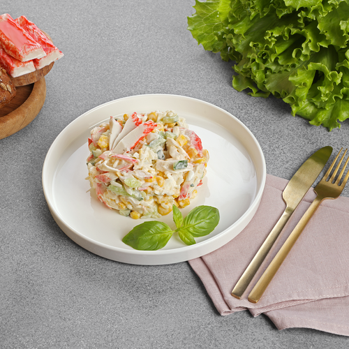 

Салат Лента Fresh Крабовый вес