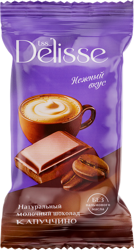 Шоколад молочный Delisse с капучино 60 г