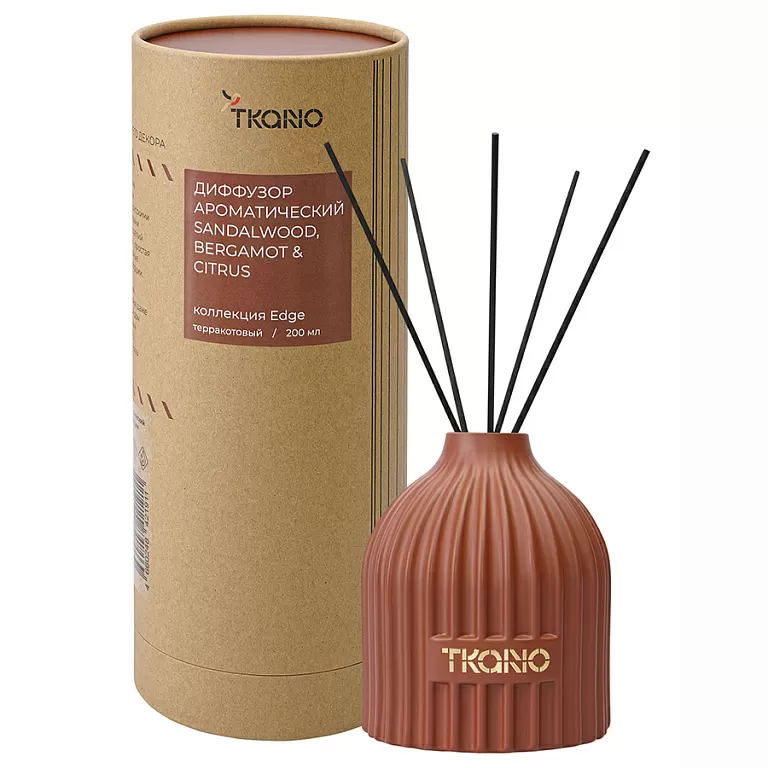 

Диффузор ароматический Tkano Sandalwood, Bergamot&Citrus из коллекции Edge терракотовый 200 мл