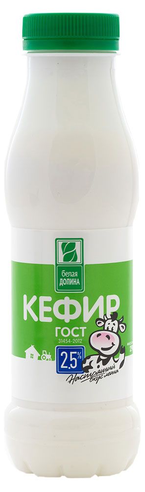 

Кефир Белая долина, 2.5%, бзмж, 290 мл