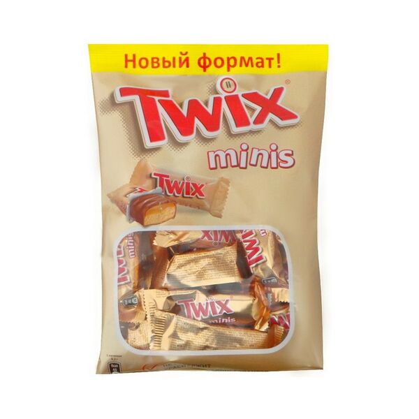 Печенье песочное TWIX minis мультипак вес 184г Марс РОССИЯ