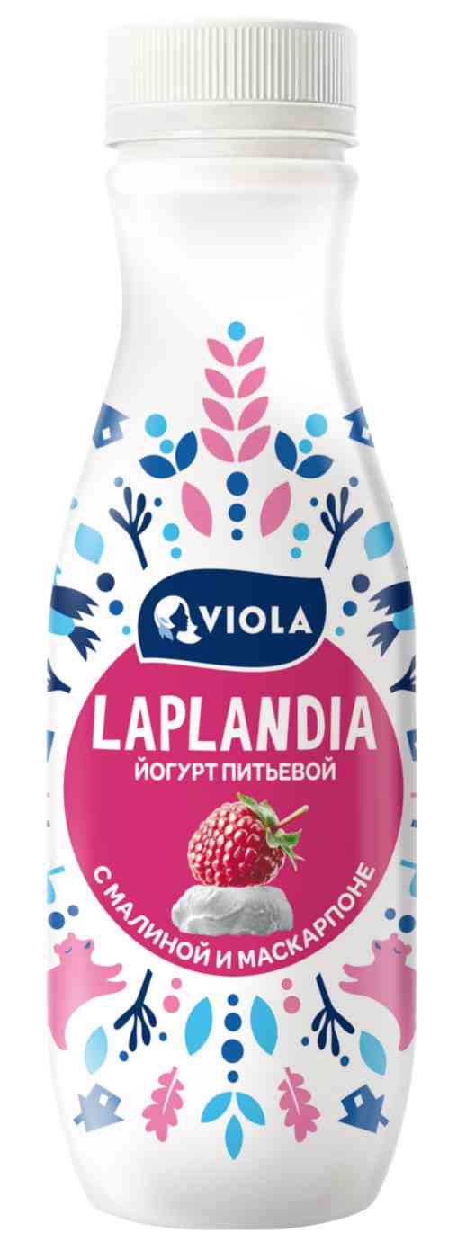 

Йогурт питьевой Viola Laplandia с малиной и сыром маскарпоне 2.5% 260 г