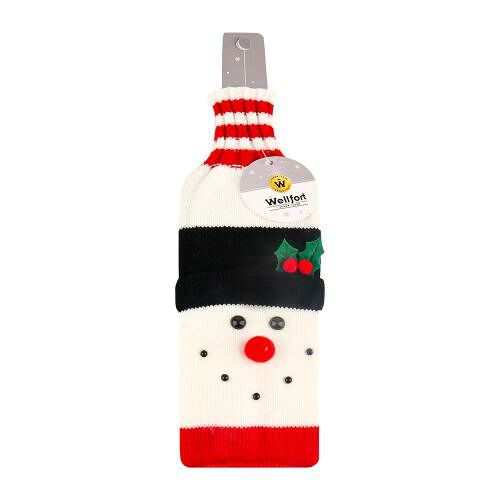 Чехол на бутылку Wellfort Снеговик/Дед Мороз 1 шт в ассортименте