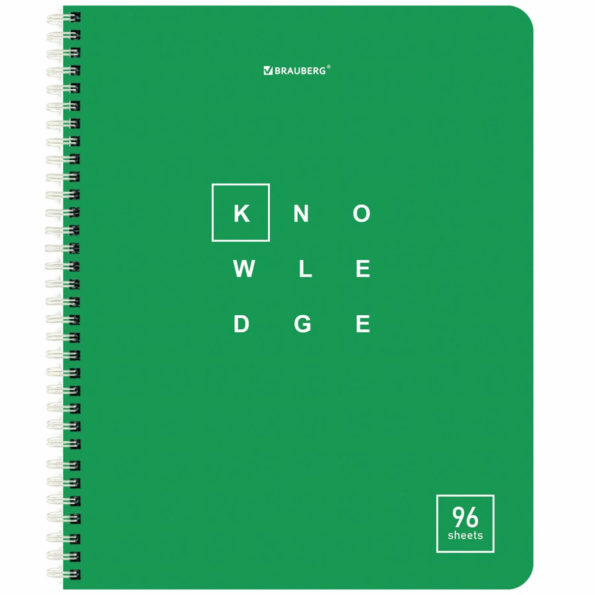 

Тетрадь Brauberg Knowledge А5 96 л гребень клетка арт. 404421, в ассортименте