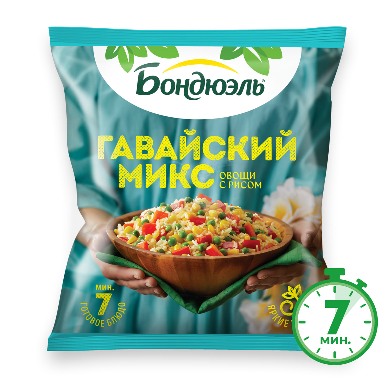 

Гавайская смесь Бондюэль замороженная 400 г