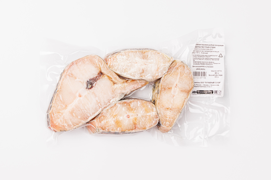 

Зубатка ВкусВилл пестрая стейк 600 г