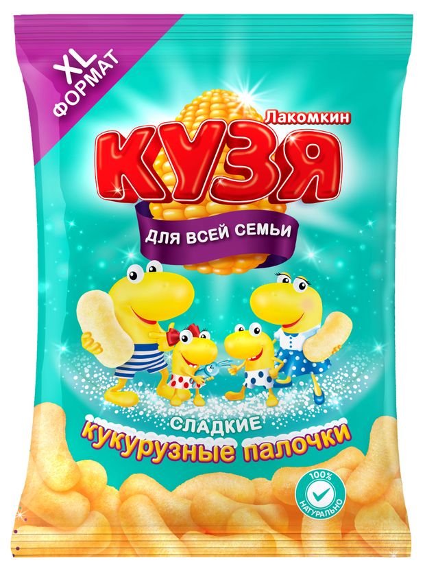 

Палочки кукурузные Кузя Лакомкин XL Сладкие 190 г