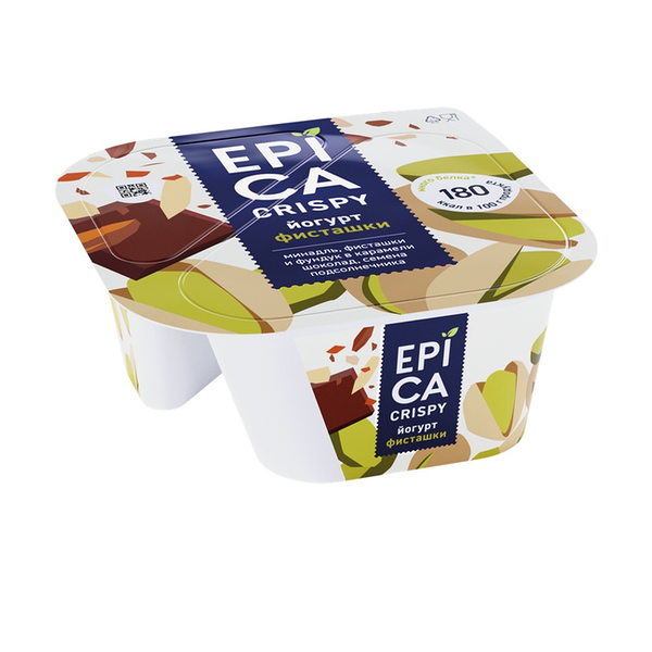 Йогурт Epica Crispy фисташки 10.5%, 140 г
