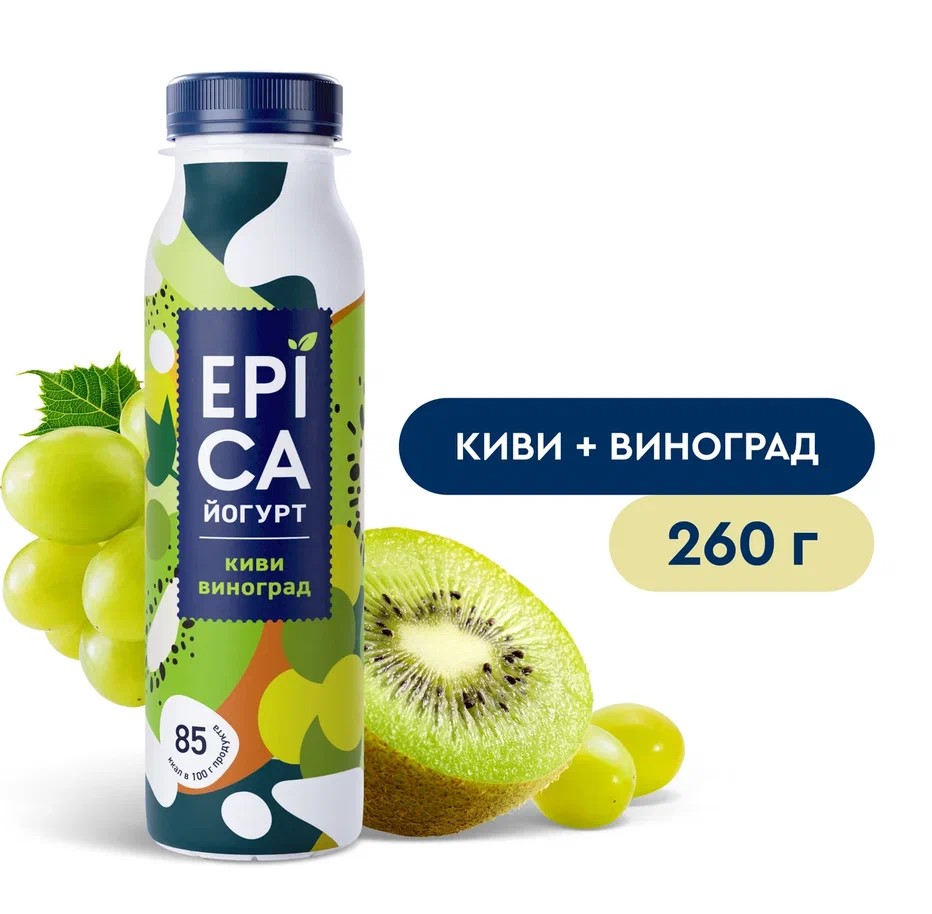

Йогурт Epica киви-виноград 2.5%, 260 г