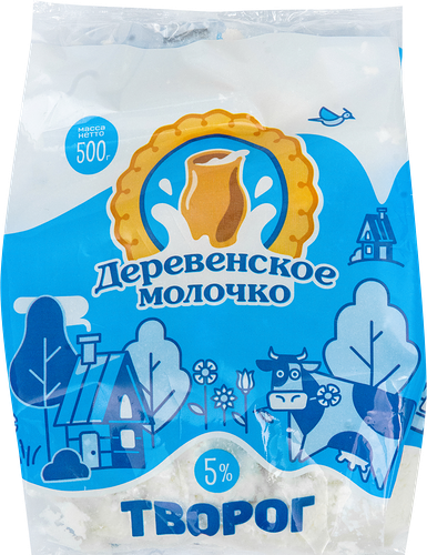 Творог Деревенское Молочко 5% 500 г