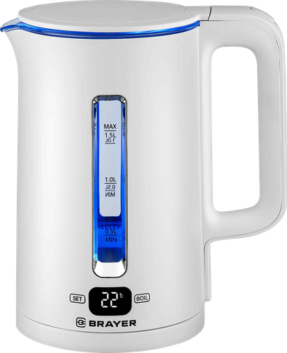 

Чайник электрический BRAYER 1500Вт, 1.5л, сенсорное управление, Арт. BR6100