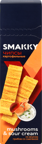 

Чипсы картофельные Smakky со вкусом грибов со сметаной 100 г